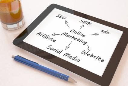 Digital marketing using website design and social media