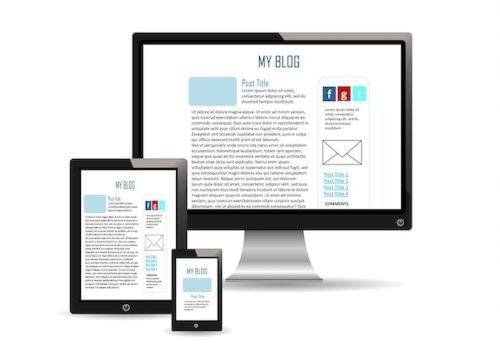 mobile website blog design